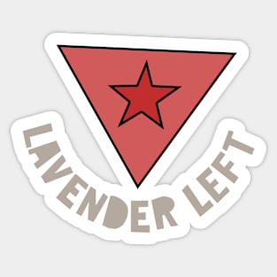 Lavender left Sticker